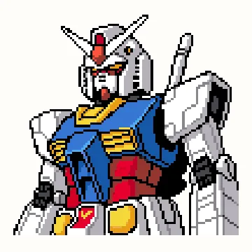 元组高达RX-78拼豆图纸预览